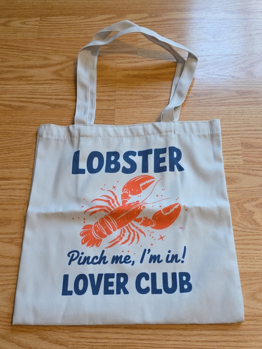 Lobster Lover Club Canvas Tote